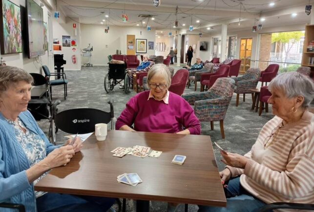 Residents enjoying activities at Cumberland View Aged Care in May 2026